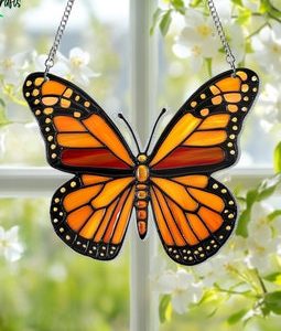 Monarch Butterfly Suncatcher, Monarch Suncatcher, Butterfly Suncatcher, Gift for Women Light catcher Sun Room Decor Village, Gift for Mom