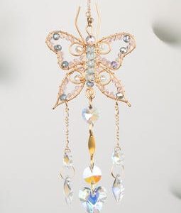 Butterfly Sun Catcher for Window Hanging,Suncatcher Birthday Gifts for Mom,Custom Christmas Gifts for Her,Hanging Prism Boho Room Wall Decor