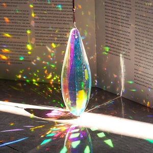 Crystal sun catcher, handmade with various gemstones