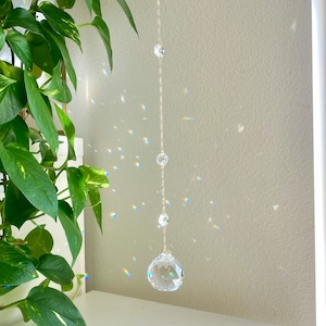 Gold Dripping Gem Crystal Suncatcher: Rainbow Maker, Gift Ready