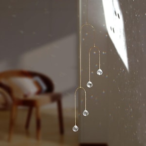 Crystal suncatcher prism for window, crystal prism, big suncatcher, minimalist decor, crystal sun catcher, new home gift crystal decor